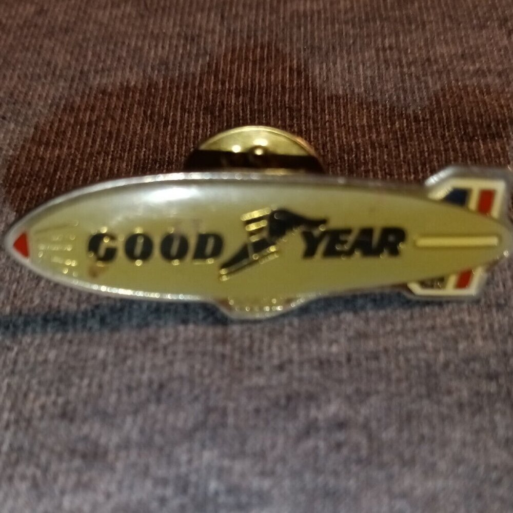 Vintage Goodyear Blimp Lapel Hat Pin